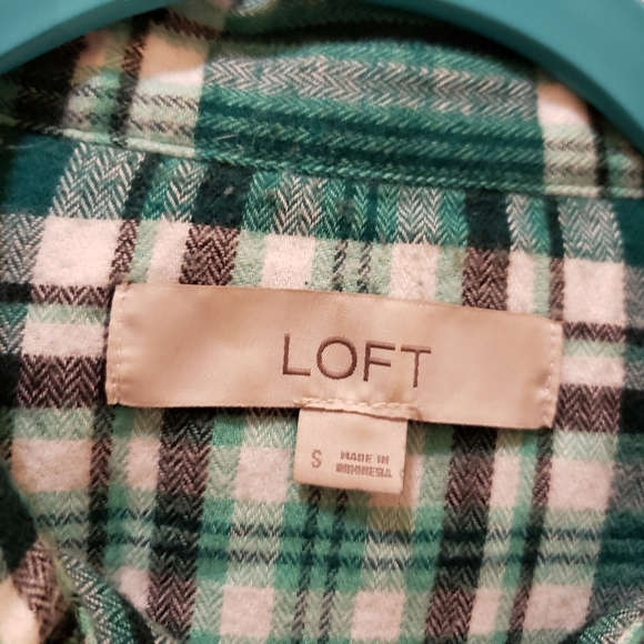 Loft size Small green, white and black plaid - Picture 3 of 5